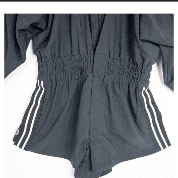 New Free People Movement Rory Romper Black Tracksuit Shorts Long Sleeves size S - Picture 5 of 5